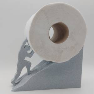 Sisyphos / Toilettenpapierhalter / Toilettenpapier / Toilettenrollenhalter / Ersatzrollenhalter ohne Bohren / WC Bad Bild 3