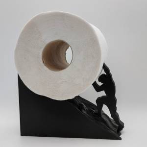 Sisyphos / Toilettenpapierhalter / Toilettenpapier / Toilettenrollenhalter / Ersatzrollenhalter ohne Bohren / WC Bad Bild 5