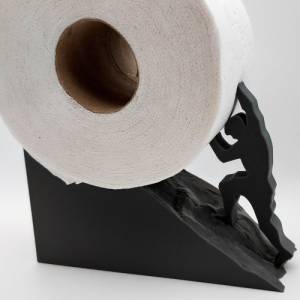 Sisyphos / Toilettenpapierhalter / Toilettenpapier / Toilettenrollenhalter / Ersatzrollenhalter ohne Bohren / WC Bad Bild 6