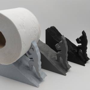 Sisyphos / Toilettenpapierhalter / Toilettenpapier / Toilettenrollenhalter / Ersatzrollenhalter ohne Bohren / WC Bad Bild 8