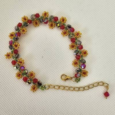 Handgefertigtes Perlenarmband, Länge 17 cm