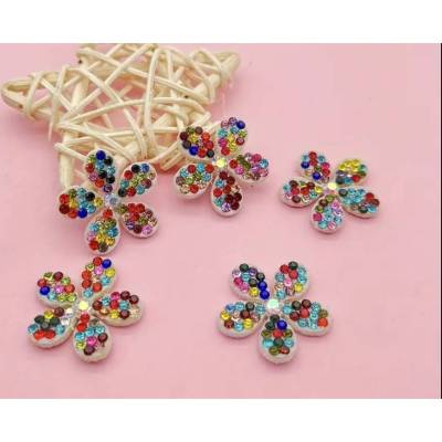 5 Filz Strass Blumen Zubehör DIY Dekoration I DIY-Bastelarbeiten I im Set