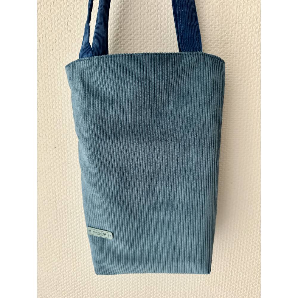 Wertige Schultertasche, Umhängetasche, Shopper aus Breitcord