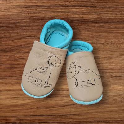 Lederpuschen Krabbelschuhe Hausschuhe Personalisierbar