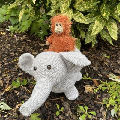 Häkelanleitung - Elmo Elefant
