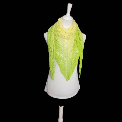 Leuchtendes Dreieckstuch mit tollem Muster