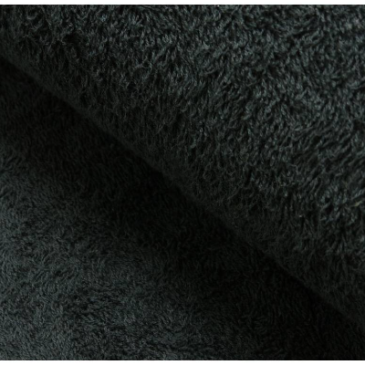 Frottee Baumwolle weich beidseitig verwendbar schwarz Oeko-Tex Standard 100 (1m/16,-€)