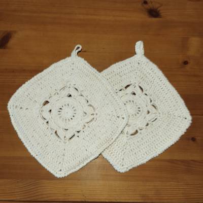 Doppelt gehäkelte Topflappen aus Baumwolle – Handgemacht & praktisch