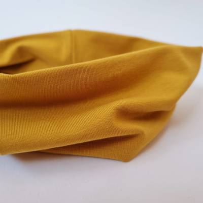 Breites Stirnband / Yogastirnband / Damenstirnband - UNI in senfgelb, von he-ART by helen