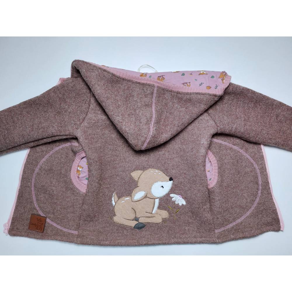 Wollwalk Walkmantel Braun Wollwalk Jacke In 104 Walkjacke Komplett