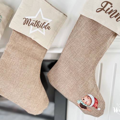 Nikolaus | Nikolausstiefel | Personalisiert | Nikolausgeschenk | große Socke | Geschenk zum Nikolaus | Weihnachtssocke |