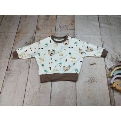 Gr. 56, Oversize-Pulli, Pullover, Teedy boho, braun