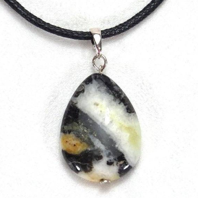 Anhänger Wechselanhänger schöner Edelstein Tropfen Amazonit, Varioclip Sterlingsilber, by BuntMixxDESIGN