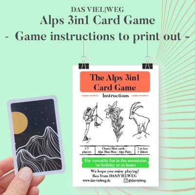 Instruction for Alps 3in1 Card Game - Digital File to print at home