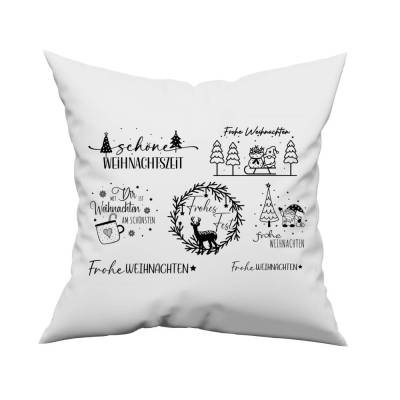 7 Bügelbilder zu Weihnachten - in Wunschfarbe - Bügelbild Weihnachten - Adventszeit - Winterbild - Christmas - Weihnacht