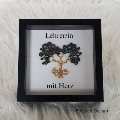 Lehrerabschied/ Mini Perlenbaum Geschenk/ Schulabschied /Erinnerungsgeschenk als Drahtbaum/ Lehrergeschenk