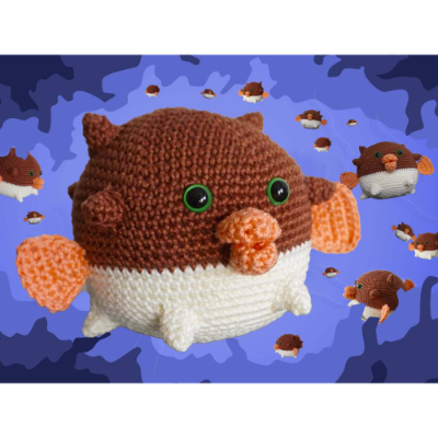 Häkelanleitung: Kugelfisch Barbatus