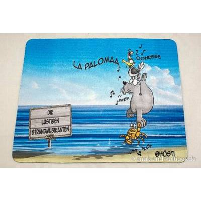 Hösti MousePad Die lustigen Strandmusikanten – Maritimes Deko-Geschenk mit Möwen, ca. 22 x 18 cm