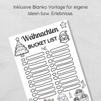Weihnachten Bucket List für die ganze Familie zum Ausdrucken, Weihnachtsaktivitäten Checkliste Bild 5