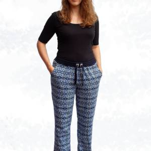 eBook Schnittmuster 'Mira' – Jerseyhose mit Gummizug und Hosentaschne, Gr. 34-50, elegant oder sportlich Bild 3