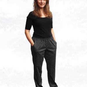 eBook Schnittmuster 'Mira' – Jerseyhose mit Gummizug und Hosentaschne, Gr. 34-50, elegant oder sportlich Bild 5