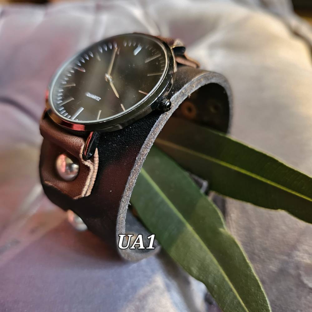 Uhrband Breites Lederarmband Uhr Maßgefertigtes Leder-Uhrenarmband