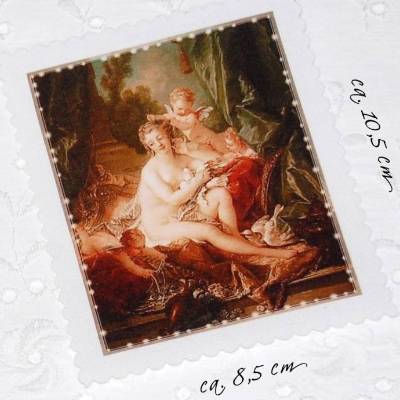 Patches Aufnäher Applikation Stoffbild Nymphen DieToilette der Venus Renaissance 