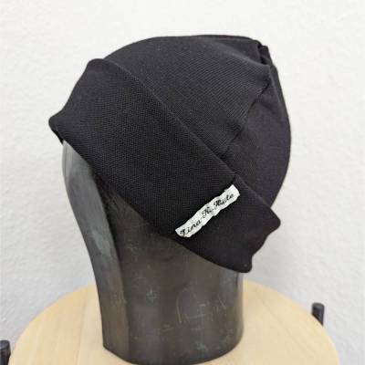 Mütze aus Merinostrickstoff