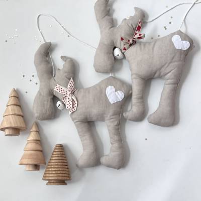 ELMO DER WEIHNACHTSELCH Upcycling Handmade von zimtblüte