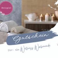 Wellness Geschenkgutschein | Gutschein Vorlage zum ausdrucken pdf | Spa Gutscheine für Frauen | last minute Geschenk Bild 4