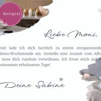 Wellness Geschenkgutschein | Gutschein Vorlage zum ausdrucken pdf | Spa Gutscheine für Frauen | last minute Geschenk Bild 5