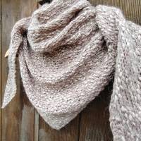 Strickanleitung einfachste Dreiecktuch, Wolltuch, Tuch stricken groß oder klein. (Sprache Deutsch) Bild 2