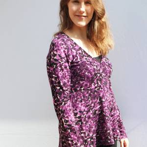 eBook Schnittmuster „Conny“ – Wickelkleid und Shirt mit hoher Taille, 4 Ärmellängen, Gr. 34-50, PDF-Format (A4, A0) Bild 5