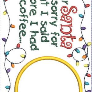 Stickdatei Mug Rug Weihnachten ITH Bild 3