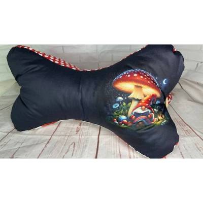 Sehr schönes Nackenkissen / Leseknochen / Lesekissen handgemacht, Handarbeit Pilz Zwerg Gnom