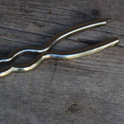 Vintage Nussknacker Metall 60er 70er Jahre