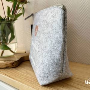 Personalisierte Tasche aus Filz | Kosmetiktasche | Filz | Reiseapotheke | Medizintasche | Medikamententasche | Notfallta Bild 4