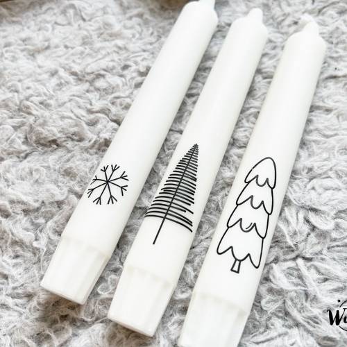 Stabkerzen | Kerzen | individuell | Geschenke | Mitbringsel | Weihnachten | Tannenbaum | Skandi | Boho | Landhaus | Chri