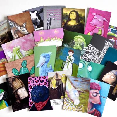 KUNZTPOSTKARTEN im 24er Set, 24 Postkarten, Kunstkarten, Postkarten, Karten Kunstmotive, Karten Malerei, Glückwunsc