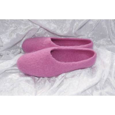 Filzschuhe - Puschen in Rosa in Größe 41
