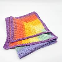 Decke Baby Kleinkind Kinderwagendecke Autositz Regenbogen bunt Winter Herbst Babyboy Ausstattung Babydecke Bild 3