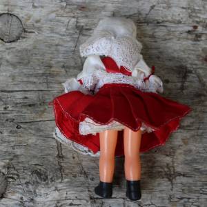 DDR Trachtenpüppchen 15 cm Ari Spreewaldpuppe Gummi 50er Jahre Bild 8