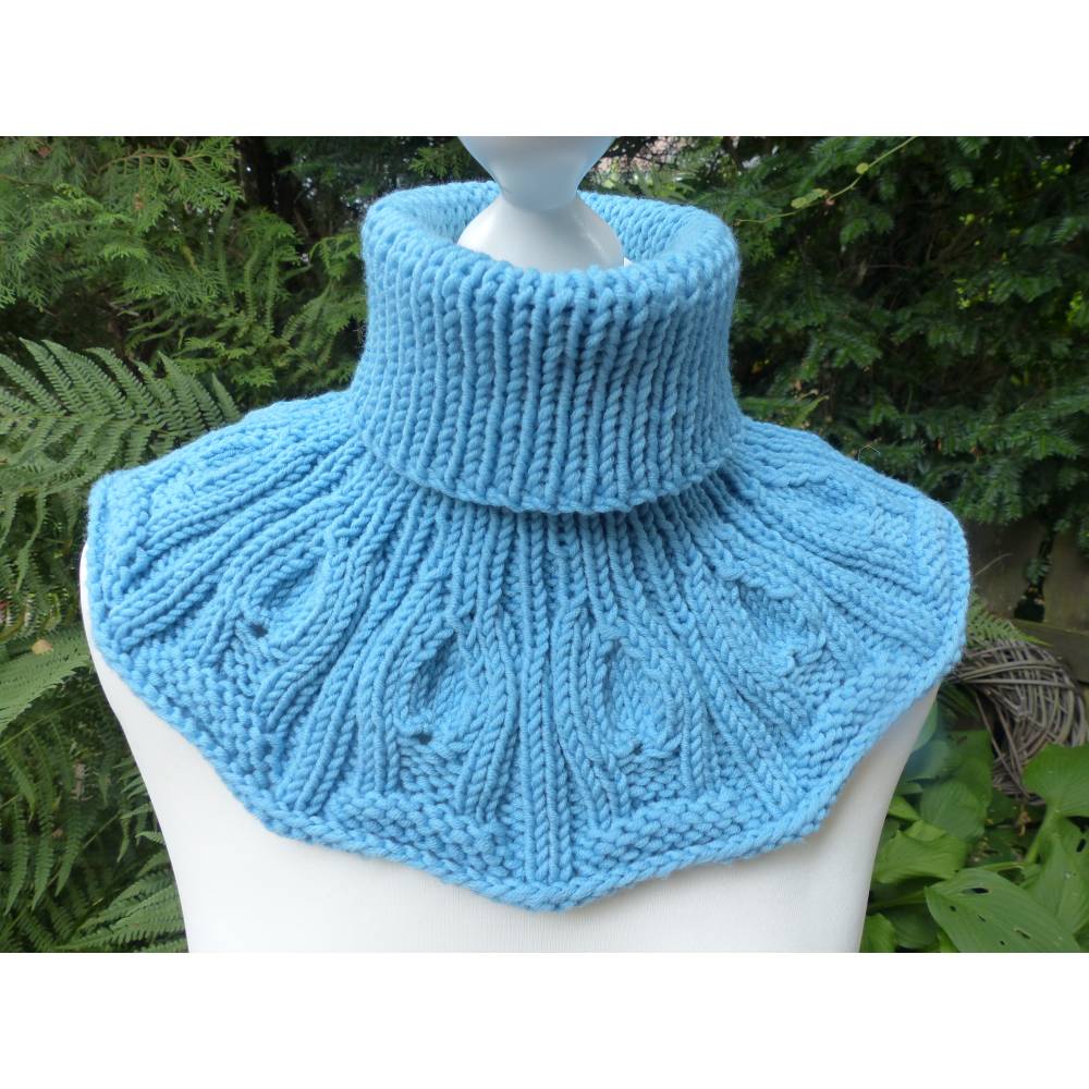 Strickanleitung Kragen / Rollkragen / Kragenschal Schlittenfahrt Bild 1