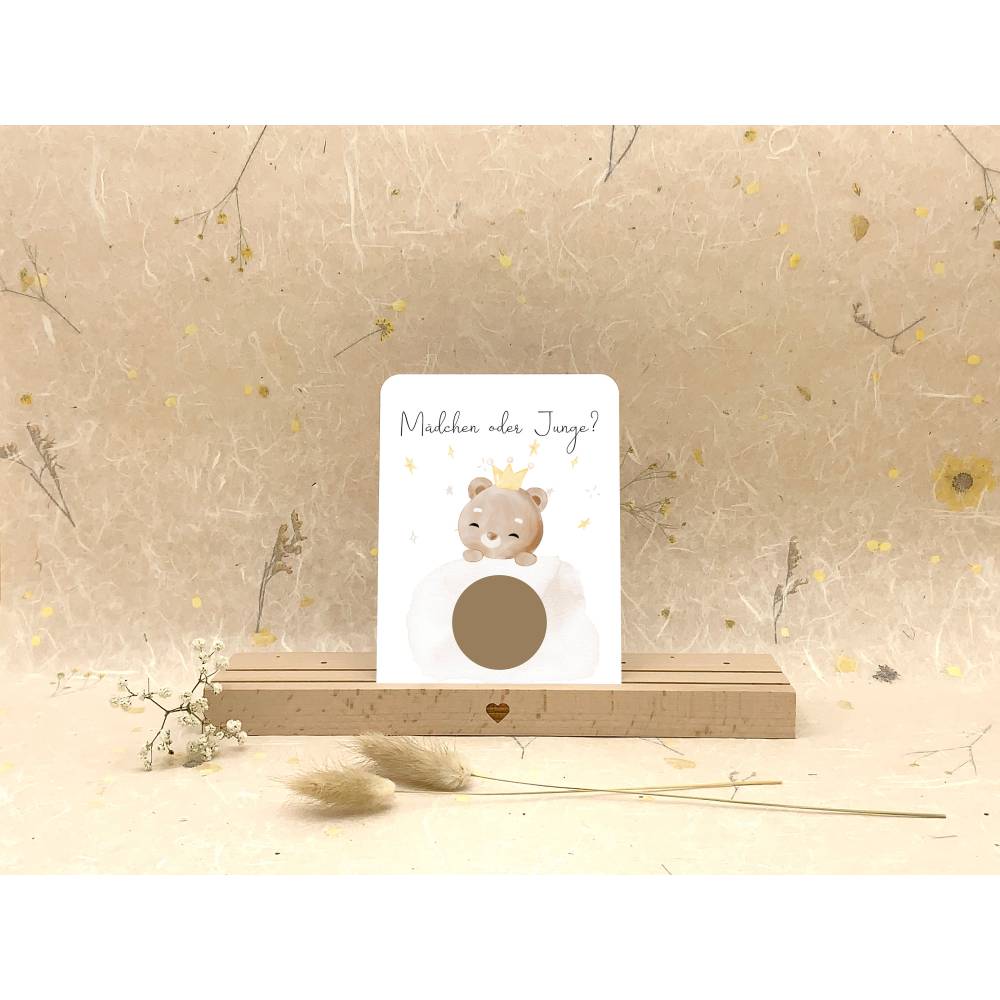 Fukaisu Gender Reveal Anstecknadeln - 50 Stück Team Junge/Mädchen (3,8cm)