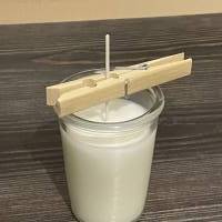 Wunschkerze mit Holzdeckel, Branding mit individuellem Motiv möglich Bild 3