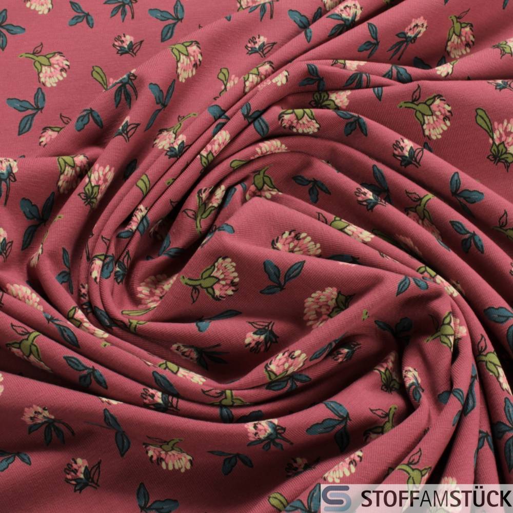 Jersey Stoff Meterware Jersey Floral Meterware Jersey Stoff - Main Image