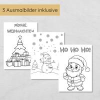 Weihnachten Outdoor Schnitzeljagd Set für Kinder mit 24 Hinweisen, Urkunde, Spielen & Ausmalbildern Bild 9