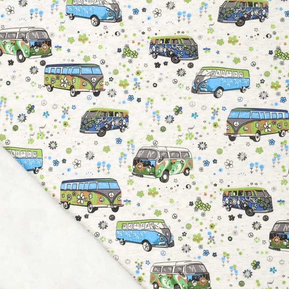 Camper Vw Bus Jersey Stoff Stoff Vw Bulli ♕ Alpenfleece Stoff