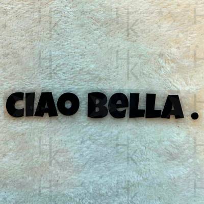 Bügelbild - CIAO BELLA . | Statement | Spruch - viele mögliche Farben