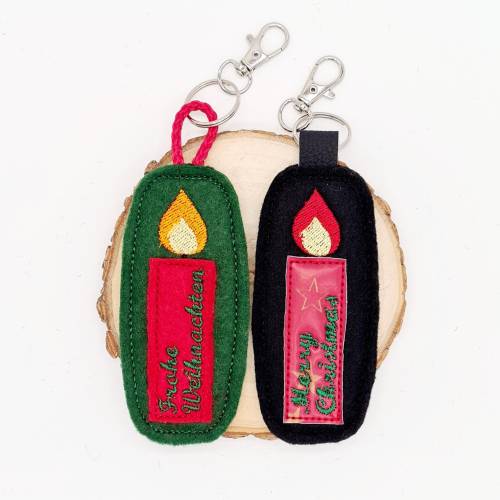 Stickdatei Weihnachten Kerze ITH 10x10